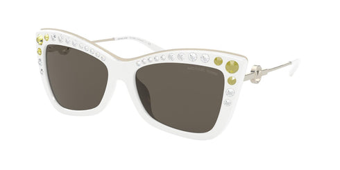 Michael Kors Women Square Sunglasses MK2128B-3346/3(55) White